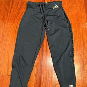 Adidas leggings track sweat pants jogger primeblue cut through S